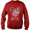 Image of Falcons - Crimson Tide It's In My DNA T-Shirt