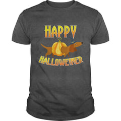 HAPPY HALLOWEINER T-SHIRT DACHSHUND HALLOWEEN DOG LOVER GIFT