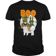 Boo shih tzu funny halloween tshirt