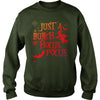 Image of JUST A BUNCH OF HOCUS POCUS WITCH HALLOWEEN TSHIRT