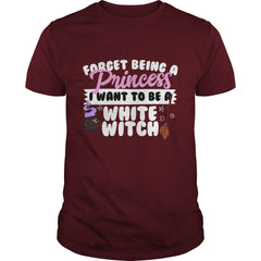 Cute Halloween Witch Tees I Want To Be A White Witch Trick Or Treat Gift TShirt