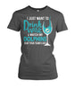 Image of Miami Dolphins - I just want to drink wine and watch my Dolphins beat your team's ass T-shirt