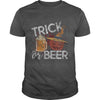 Image of Trick Or Beer Funny Halloween Drinking Distressed T-Shirt