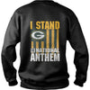 Image of i stand for the national anthem  packers