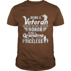 GRANDMA AND VETERAN T-SHIRT