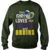 Image of This Girl Loves her Patriots And Bruins TShirt