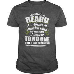 BEARDED T-SHIRT HOODIE SWEATSIRT