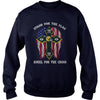 Image of Stand For the flag Kneel For The Cross God Packers FAn