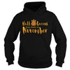 Image of Halloqueens are born in november funny halloween tshirt