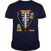 Image of Skeleton Tuxedo Spooky Funny Halloween T-Shirt