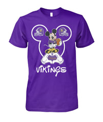 Minnesota Vikings - Cute Mickey Mouse T-shirt