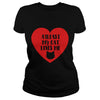 Image of Funny Cat Love Valentines Day - Black Heart T-Shirt