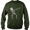 Image of Dabbing skeleton Nurse Funny Halloween T-shirt