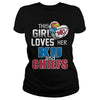 Image of Girl Loves Chiefs  KU TShirt