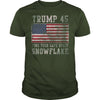 Image of Trump 45 Find Your Safe Space Snowflake Shirt