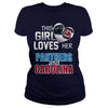 Image of Girl Loves Panthers And Carolina TShirt