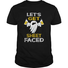 Halloween Funny Alcohol Sheet Faced Halloween Beer T-shirt