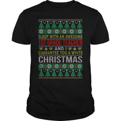 Christmas Job 1st Grade Teacher Ugly Xmas Sweater