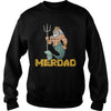 Image of Merdad T Shirt Father of A Mermaid Birthday T Shirt