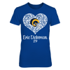 Image of Los Angeles Rams - Dickerson - Lace Heart Logo