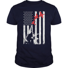 Duck Hunting Nation Flag T-Shirt