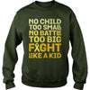 Image of FIGHT LIKE A KID CHILDHOOD CANCER AWARENESS RIBBON TSHIRT