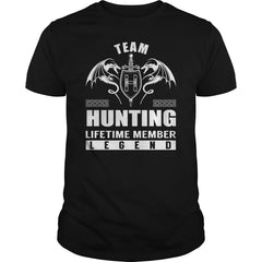 Team HUNTING Lifetime Member Legend Name TShirts