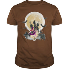 WITCH DANCE UNDER THE MOON T SHIRT HALLOWEEN SHIRT