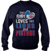 Image of This Girl Loves Her Lions And Pistons TShirt