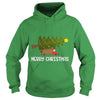 Image of Merry Christmas - truck with a Christmas tree Tshirt