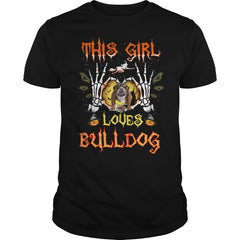 This Girl Loves Bulldog Halloween