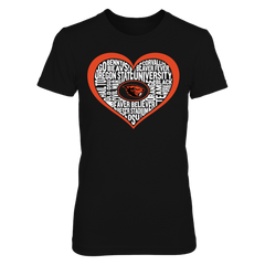 Word Cloud Heart - Oregon State Beavers