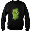 Image of Frankenstein Ugly Portrait and Spiders