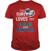 Image of Girl Loves Eagles And Penn State TShirt