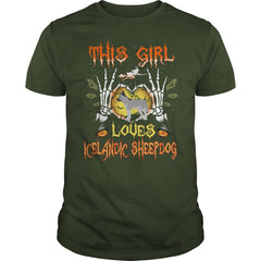 This Girl Loves ICELANDIC SHEEPDOG Halloween