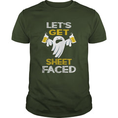 Halloween Funny Alcohol Sheet Faced Halloween Beer T-shirt