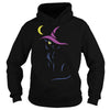 Image of THE WITCH AND THE MOON HAPPY HALLOWEEN TSHIRT