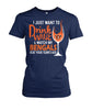 Image of Bengals I Just Want To Drink Wine And Watch My Bengals Beat Your Team's AssLimit Edition