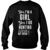 Image of I'm a Girl Yes I Go Hunting Can't Borrow My Bow  T-Shirt