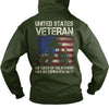 Image of United States Veteran Oath Hoodie Zip-up