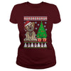 Image of BORDER TERRIER UGLY CHRISTMAS T-SHIRT