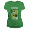 Image of Future Zombie Hunter Funny Halloween Distressed T-Shirt
