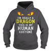 Image of I'm Really A Dragon Halloween Costume Shirt Easy