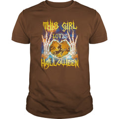 THIS GIRL LOVES HALLOWEEN T SHIRT HALLOWEEN COSTUMES