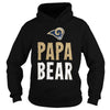 Image of Iam A Rams Papa Bear TShirt