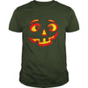 Image of Funny creepy silly PUMPKIN LANTERN FACE Halloween t-shirt