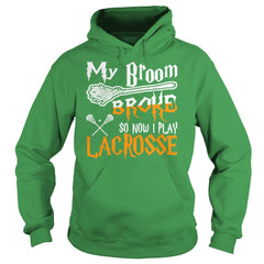 My Broom Broke So Now I Play Lacrosse Halloween TShirts