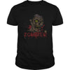 Image of Zombies! Scary Funny Disgusting Halloween Distressed T-Shirt