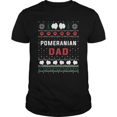 POMERANIAN DAD UGLY CHRISTMAS SWEATER