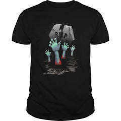 Zombie Hands on Cemetery happy halloween gift Zombie Hands on Cemetery